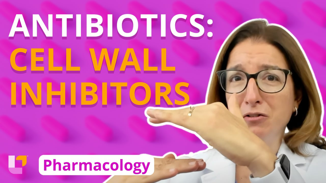 Pharm, part 47: Immune Medications - Antibiotics - Cell Wall Inhibitors - LevelUpRN