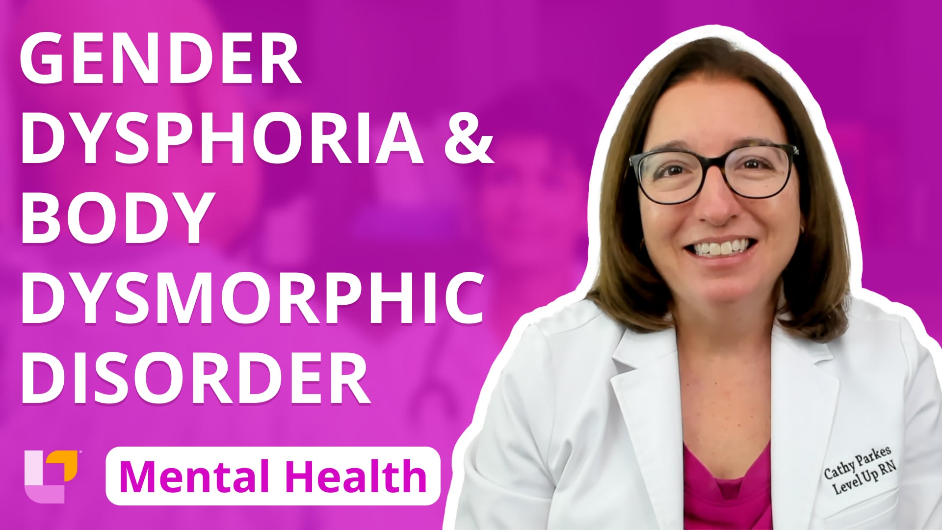 Psychiatric Mental Health - Disorders, part 36: Gender Dysphoria & Body Dysmorphic Disorder
