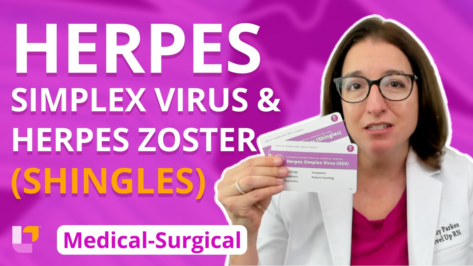Med-Surg - Integumentary System, part 5: Herpes Simplex Virus and Herpes Zoster - LevelUpRN