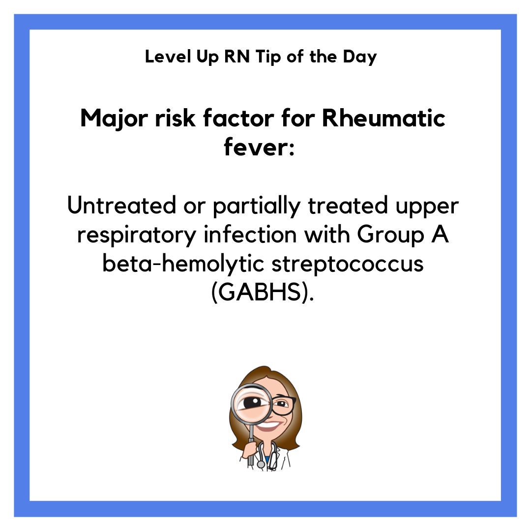 Major Risk Factor for Rheumatic Fever