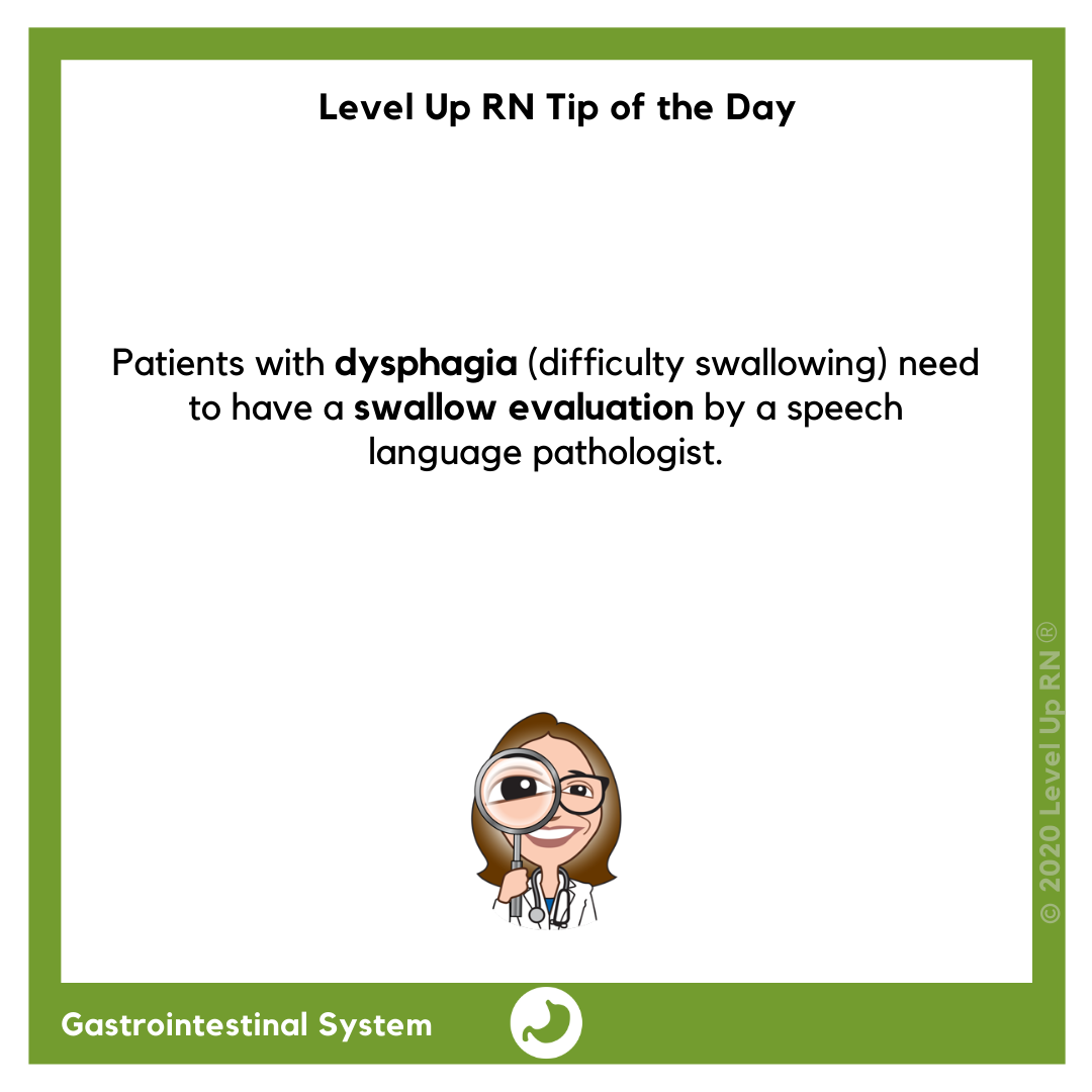 Nursing Tips - Dysphagia