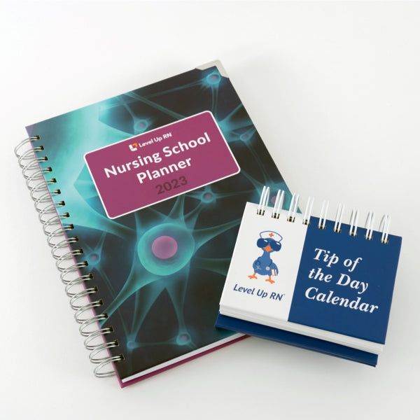 Level Up RN Study Planner & Tip of the Day Calendar